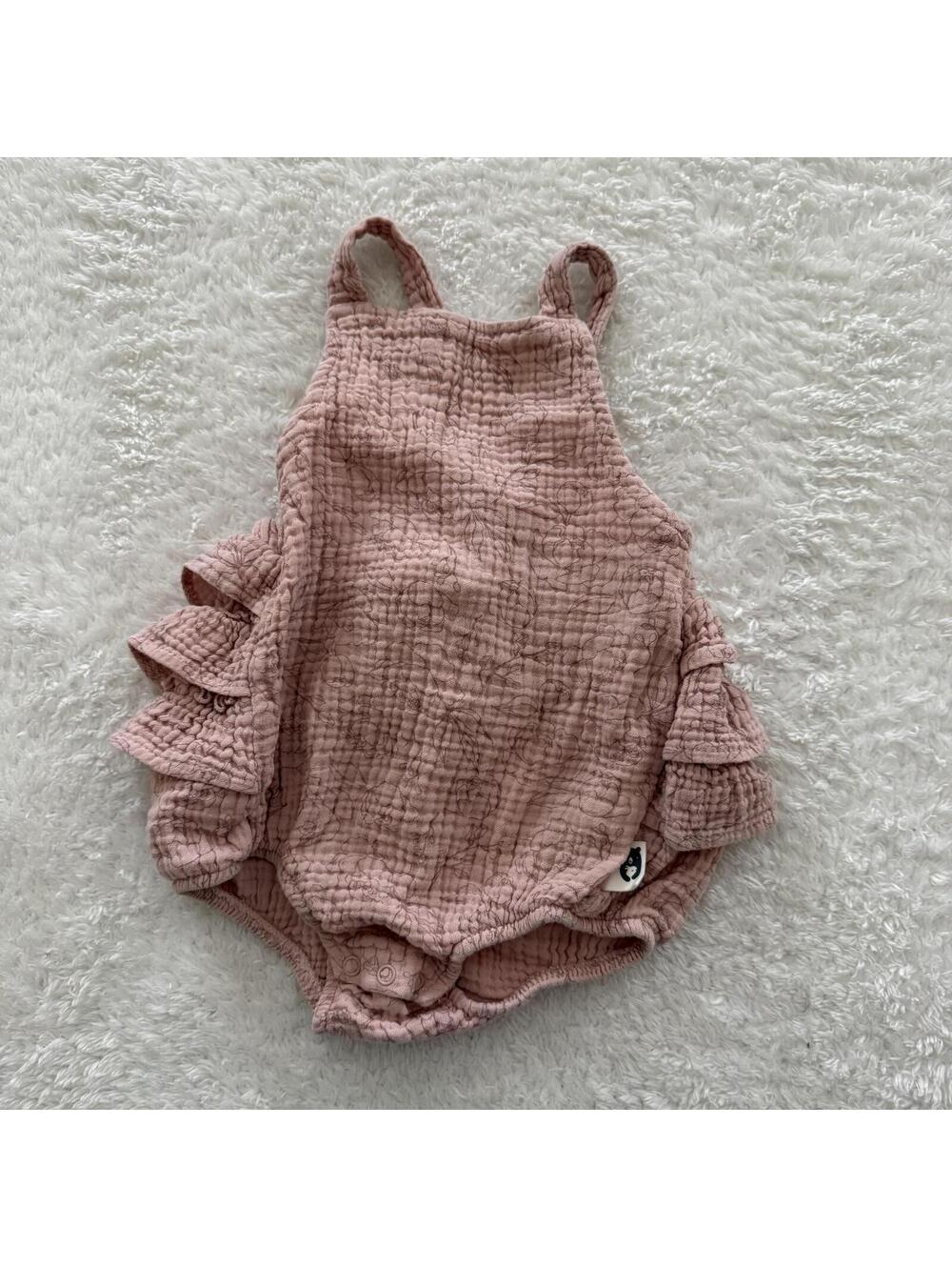 18m Floral Muslin Ruffle Romper